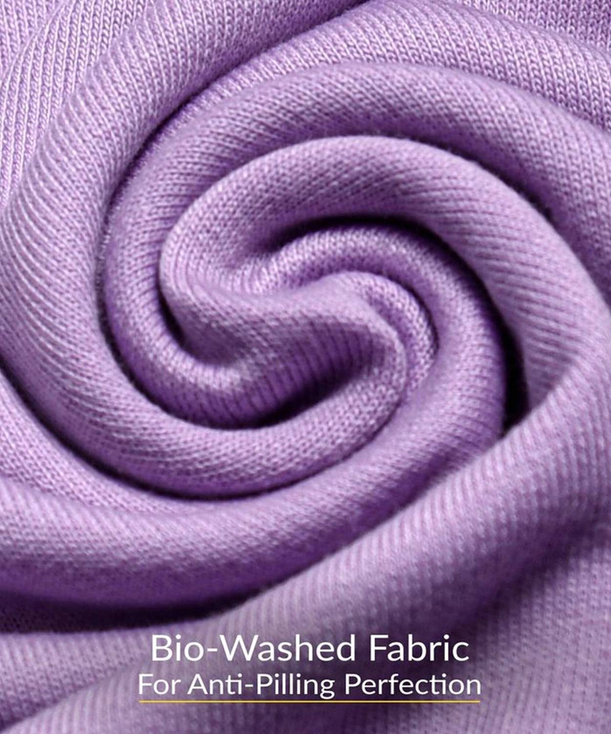HEXACRAFT Men Purple Round Neck T-Shirt - Image 3