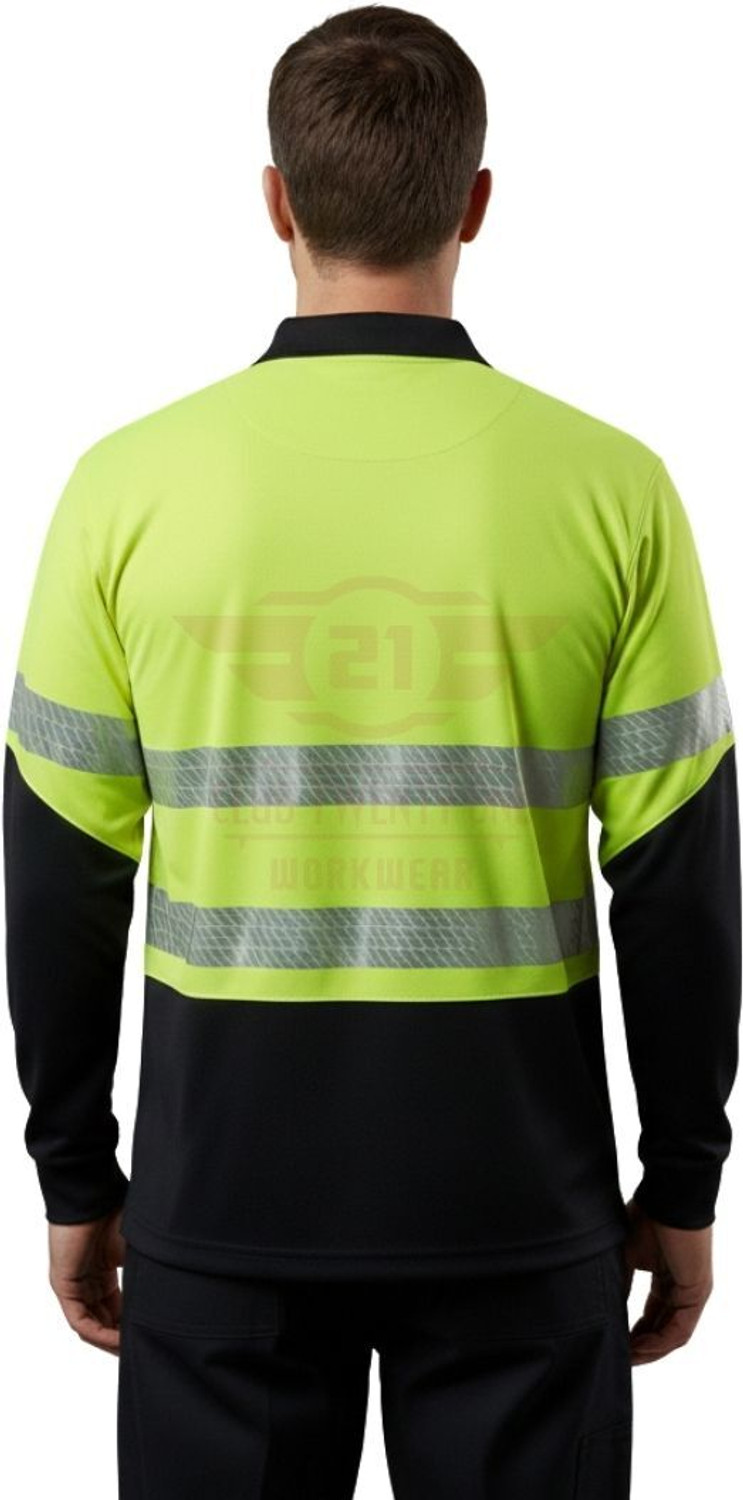 Image of Club Twenty One Solid Men Polo Neck Black, Green T-Shirt