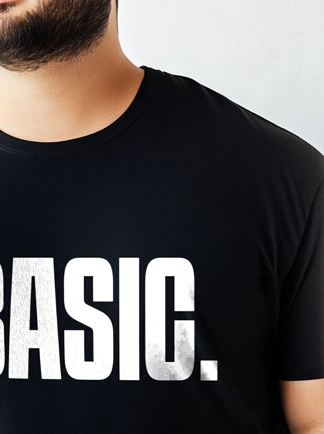 Image of Toodleplus Printed Men Round Neck Black T-Shirt