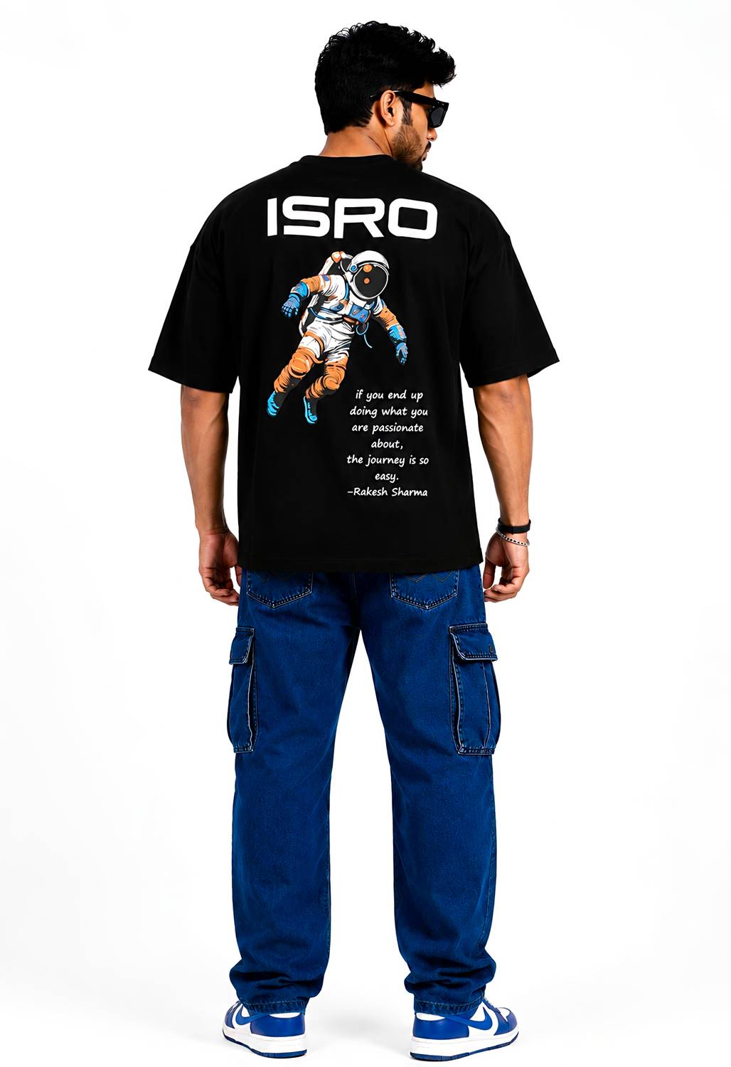 BEARION THE INDIAN BEAR Black T-Shirt - Image 3