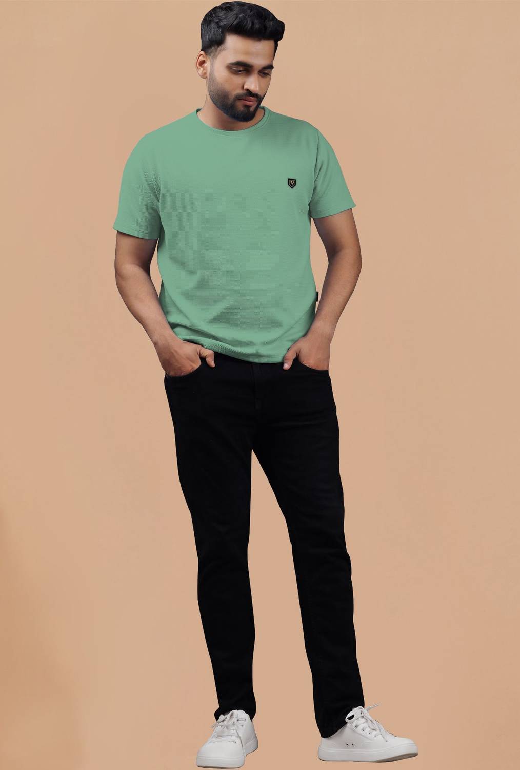 Yazole Men Round Neck Light Blue T-Shirt Pack of 2 - Image 5