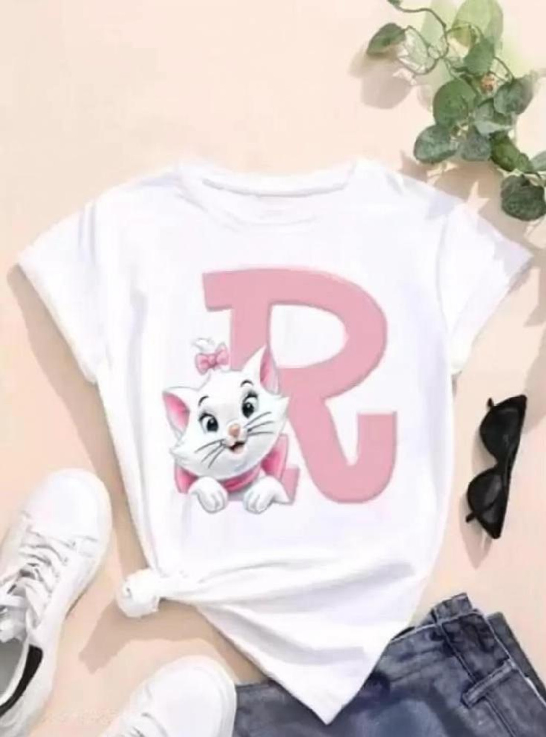 Image of EASELCLOTHING Printed Women Round Neck White T-Shirt