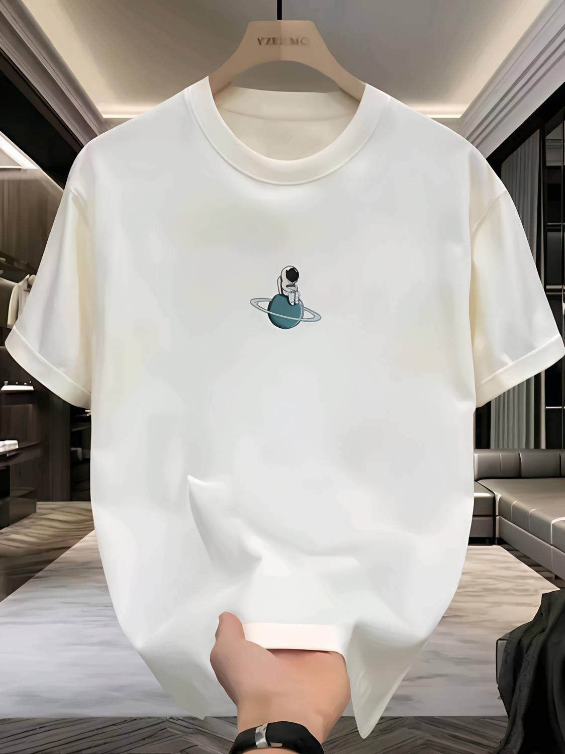 Fab Fashion Studio Graphic Print Men White T-Shirt - Image 1