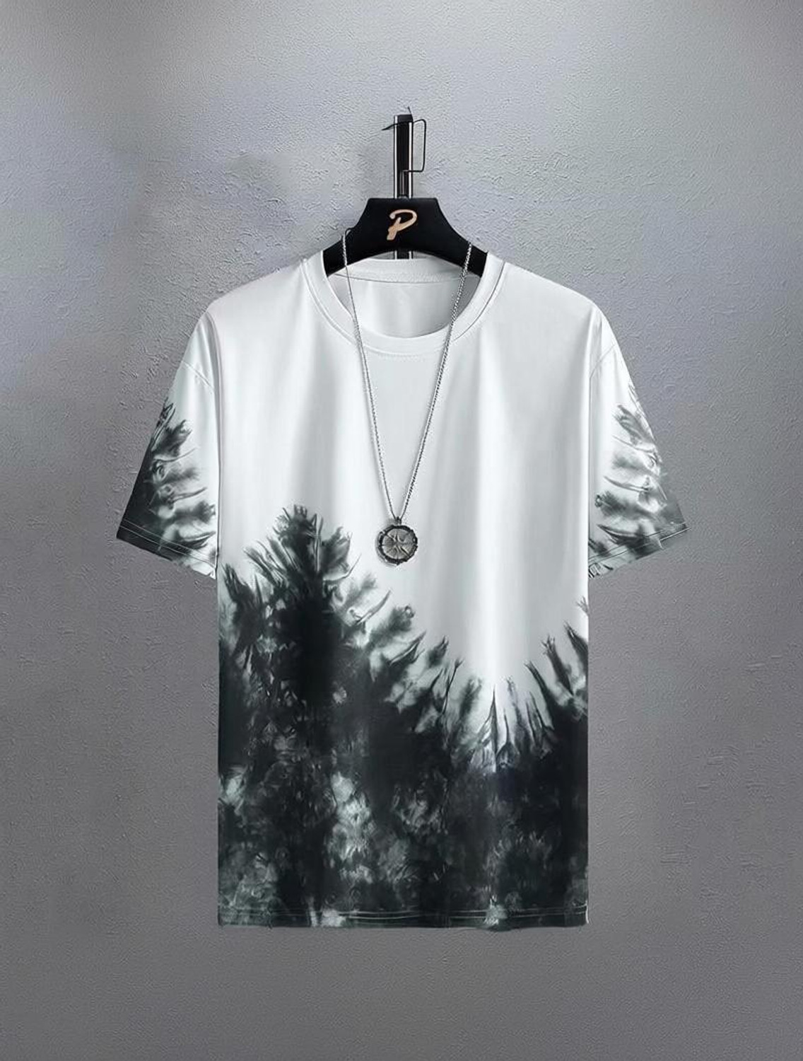 Image of Celebrino Typography Men Round Neck White, Black T-Shirt