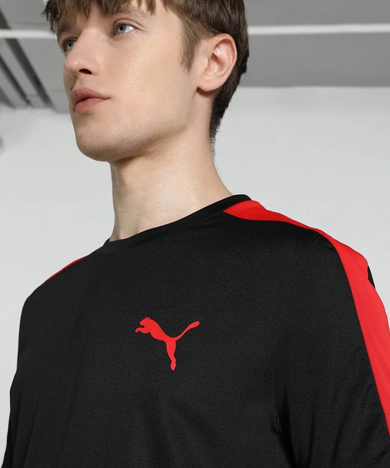 PUMA Men Black Crew Neck T-Shirt - Image 2