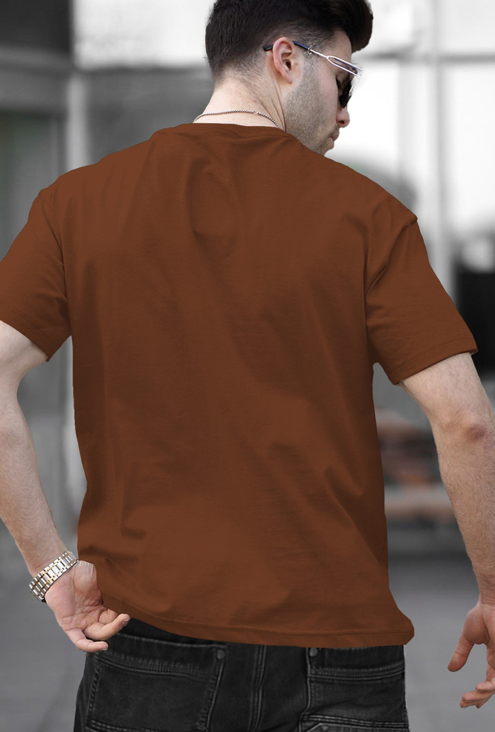 Image of TRIPR Solid Men Round Neck Multicolor T-Shirt