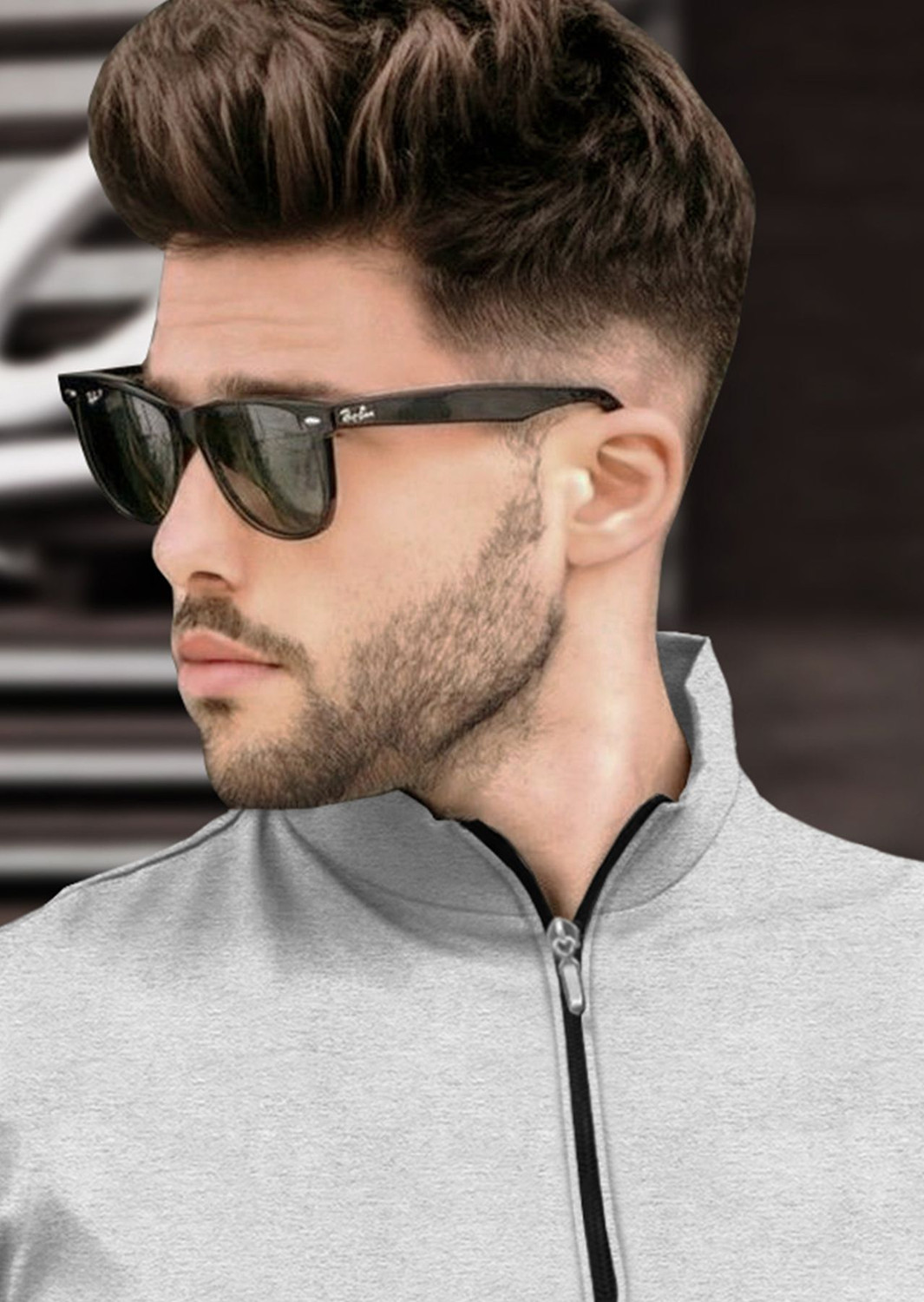 Image of TRIPR Solid Men Henley Neck Grey T-Shirt
