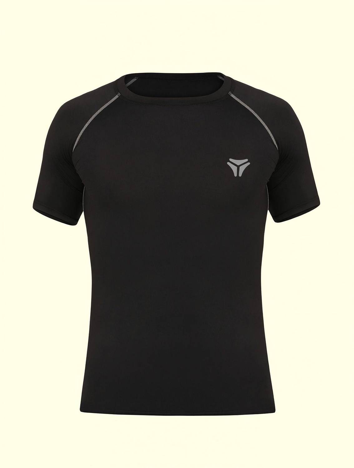 Kyk Black Men's Round Neck T-Shirt - Image 1