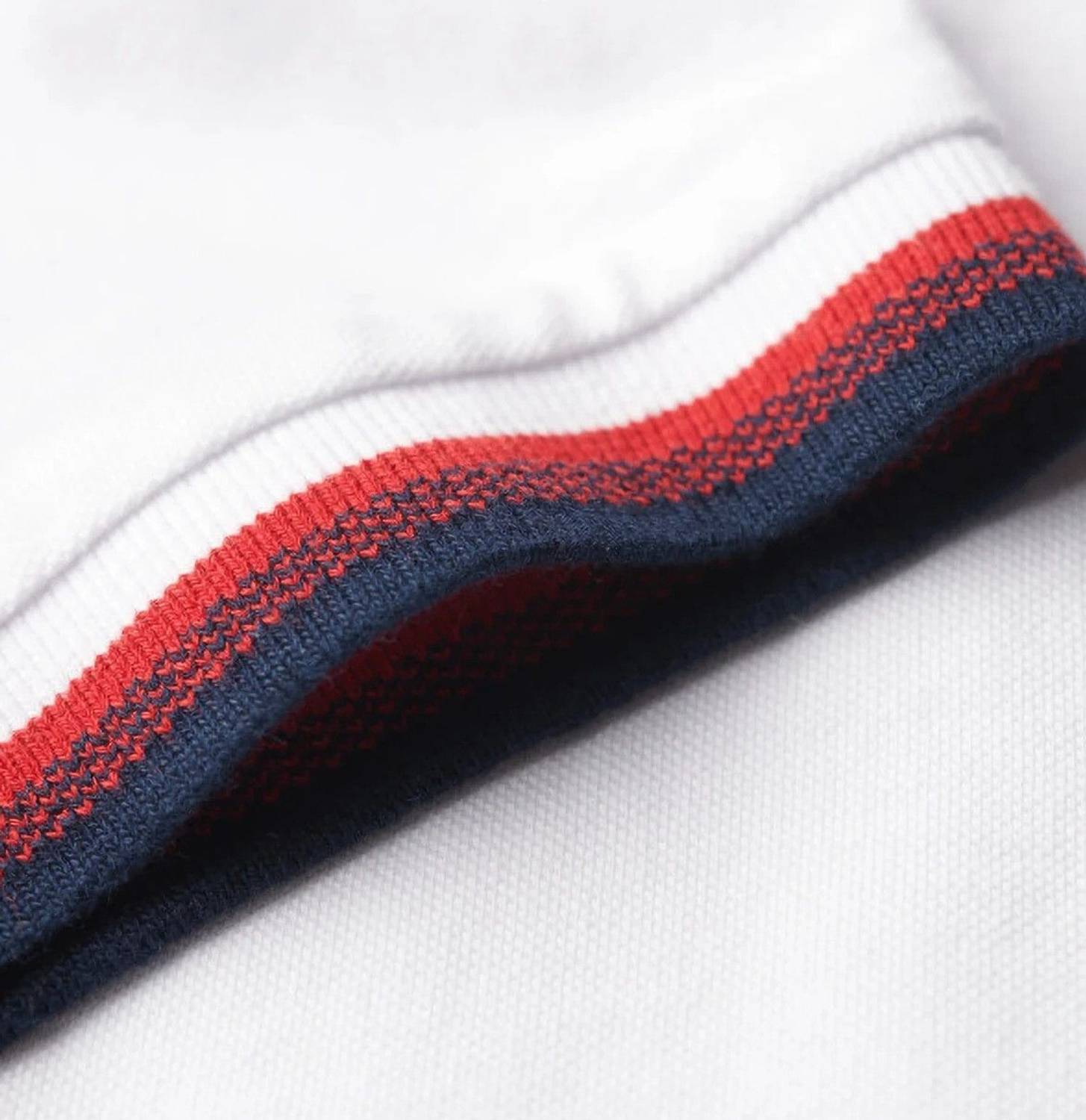 ABSTER Solid Men Polo Neck White T-Shirt - Image 5