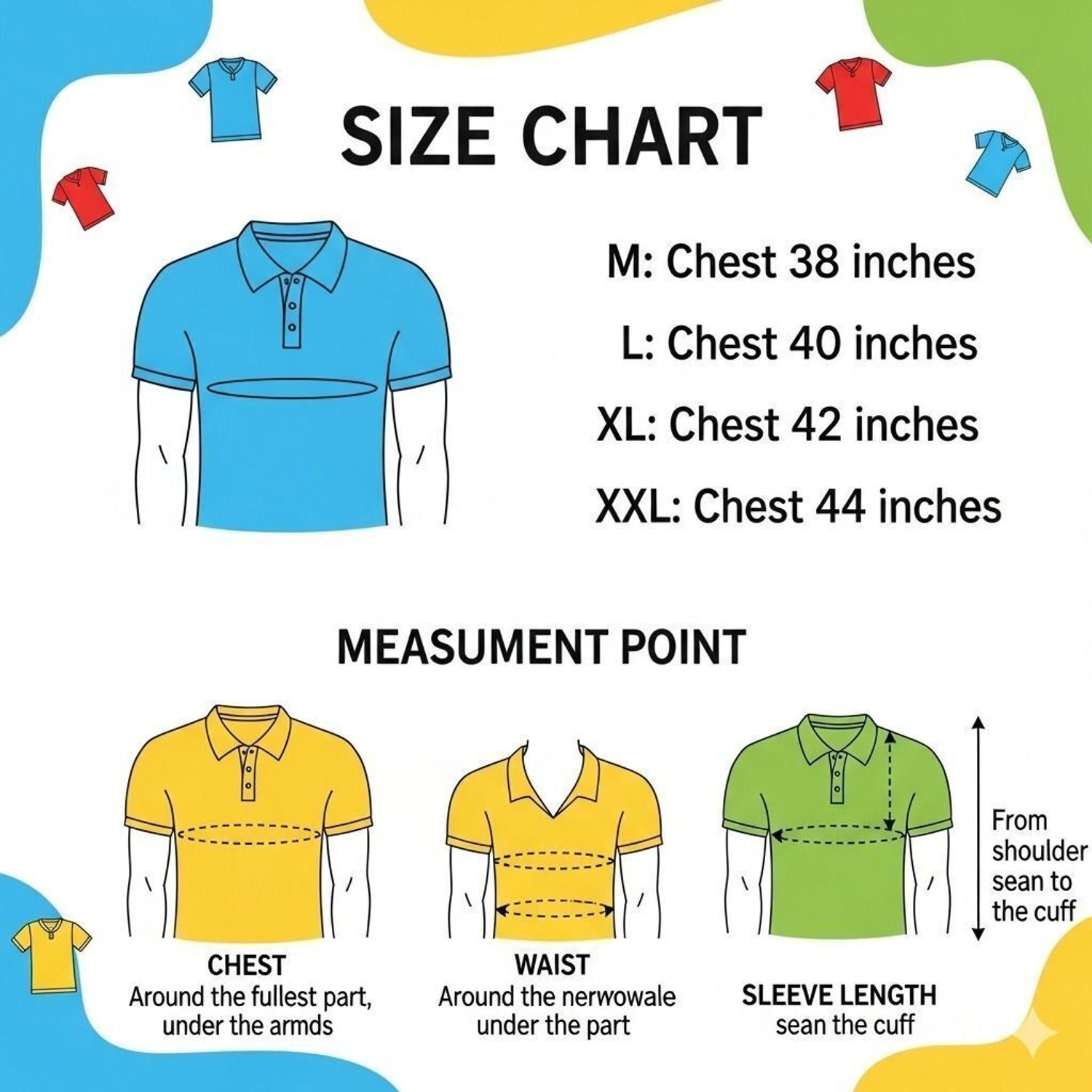 Image of lookswala Printed Men Polo Neck Multicolor T-Shirt