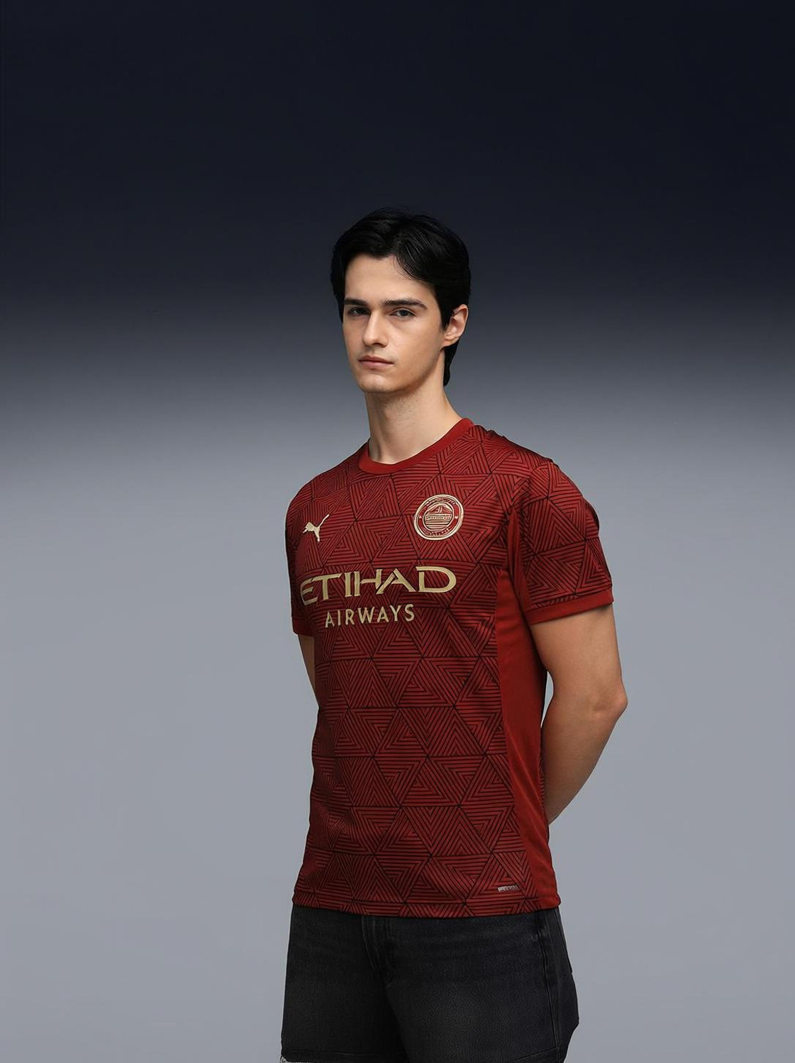 Image of PUMA Solid Men Crew Neck Red T-Shirt
