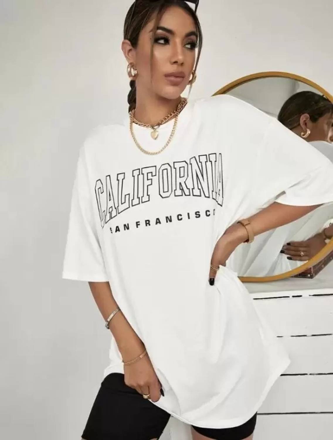wildborn Typography Women Round Neck White T-Shirt