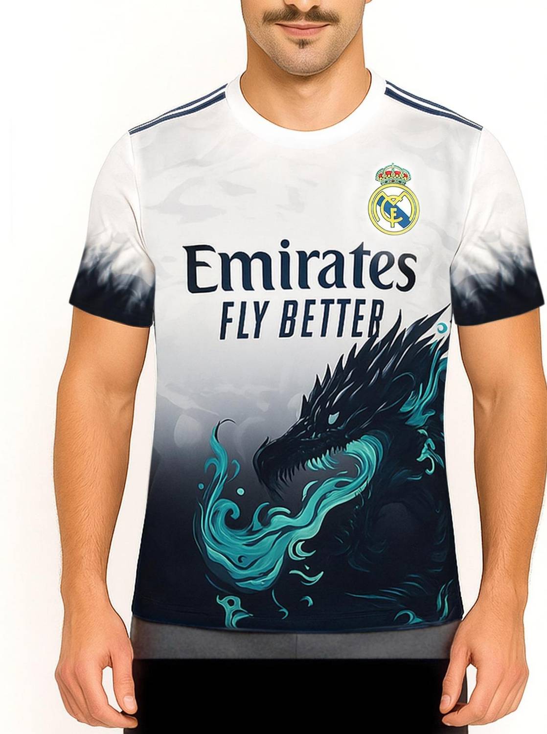 QDIS Men Multicolor Round Neck T-Shirt - Image 1