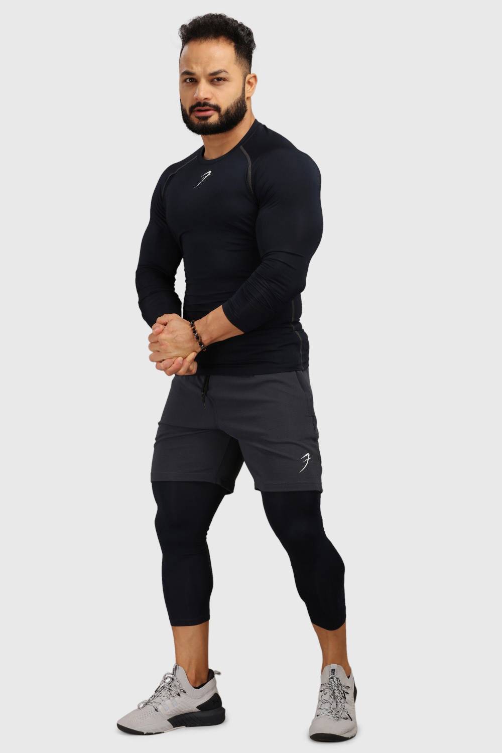 FuaarK Men Navy Blue Round Neck T-Shirt - Image 3