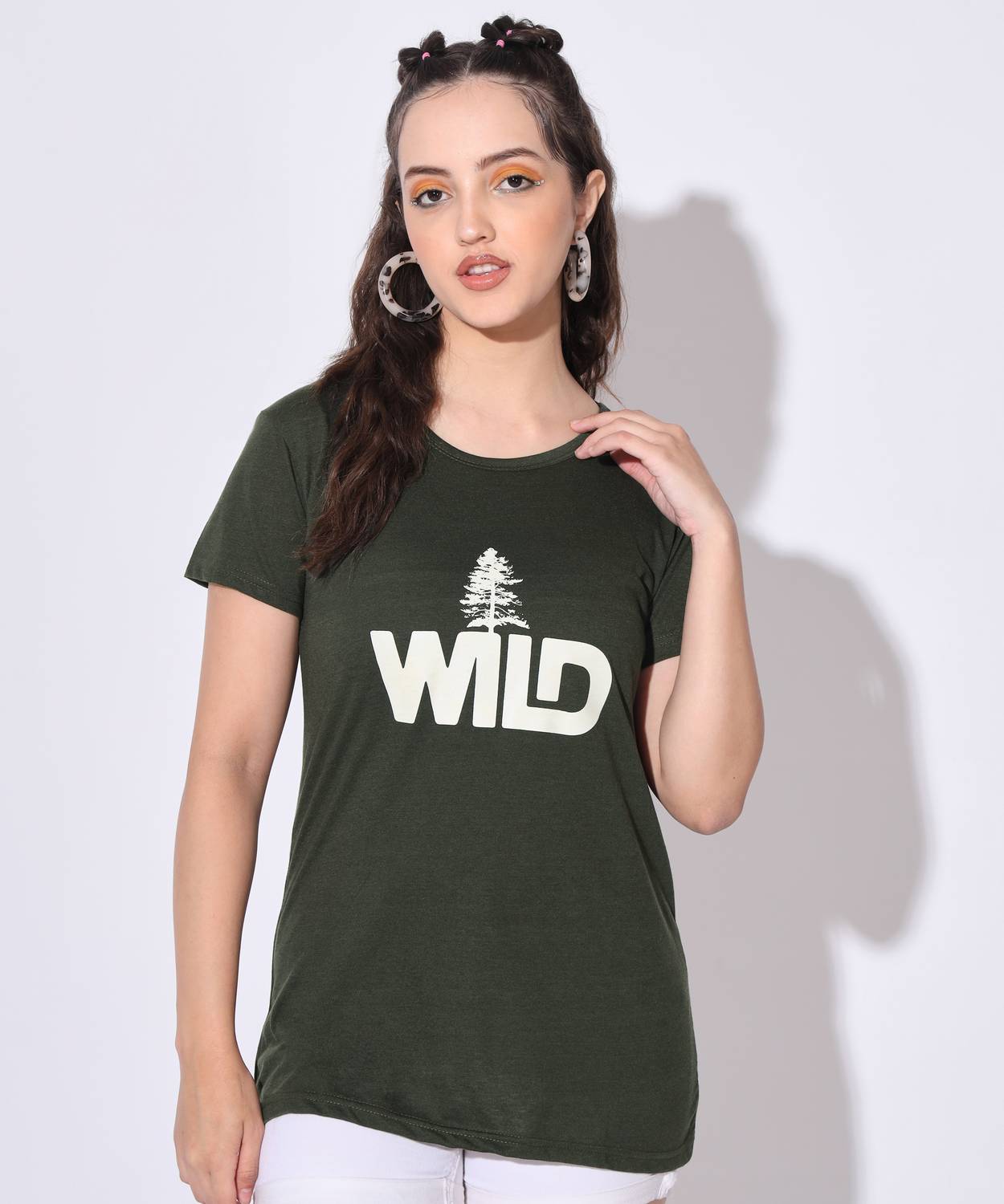 BUDAPEST Printed Women Round Neck Multicolor T-Shirt