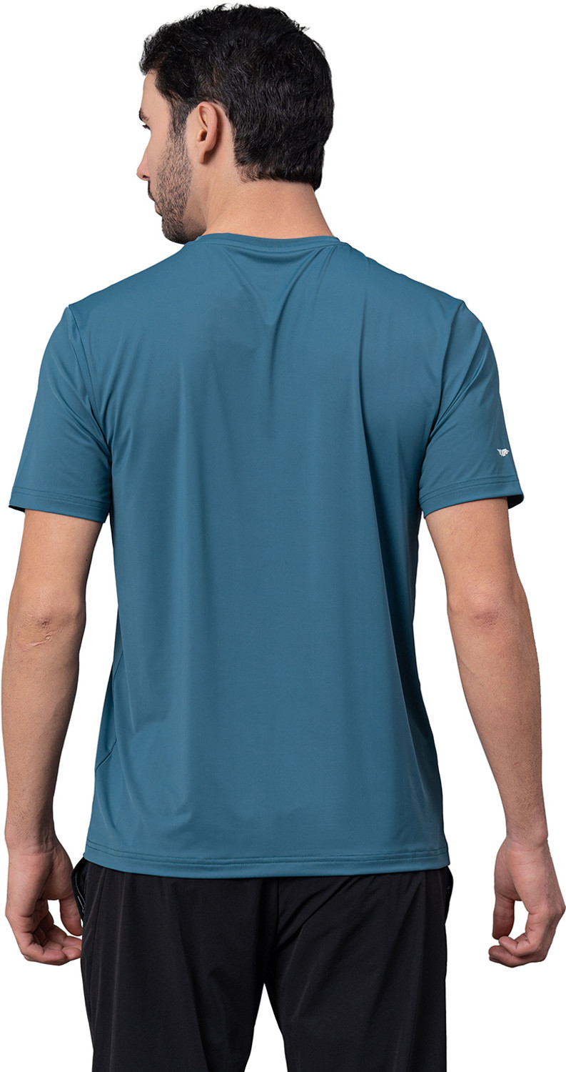 Image of RED TAPE Graphic Print Men Round Neck Blue T-Shirt