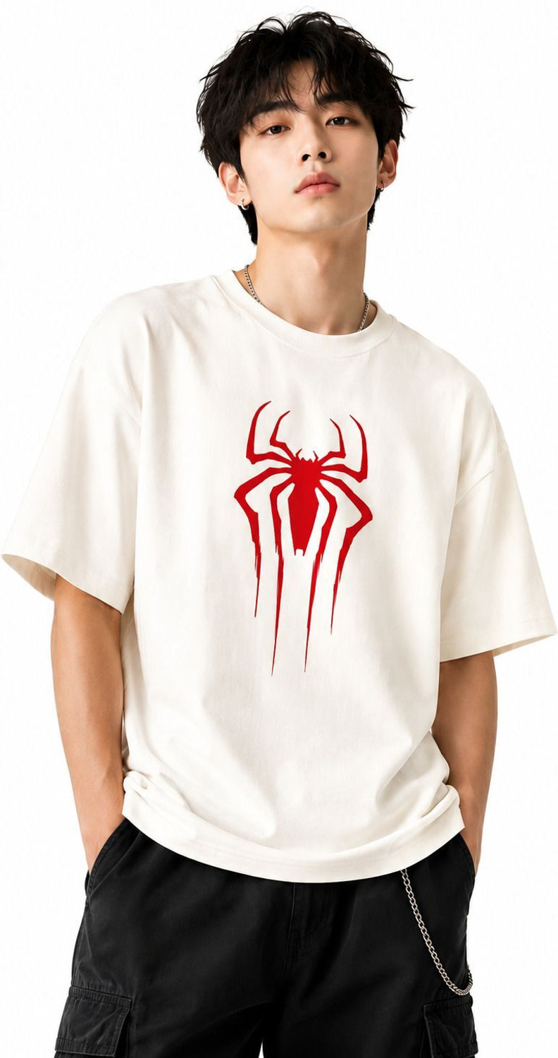 Image of choicehub Graphic Print Men Round Neck White T-Shirt
