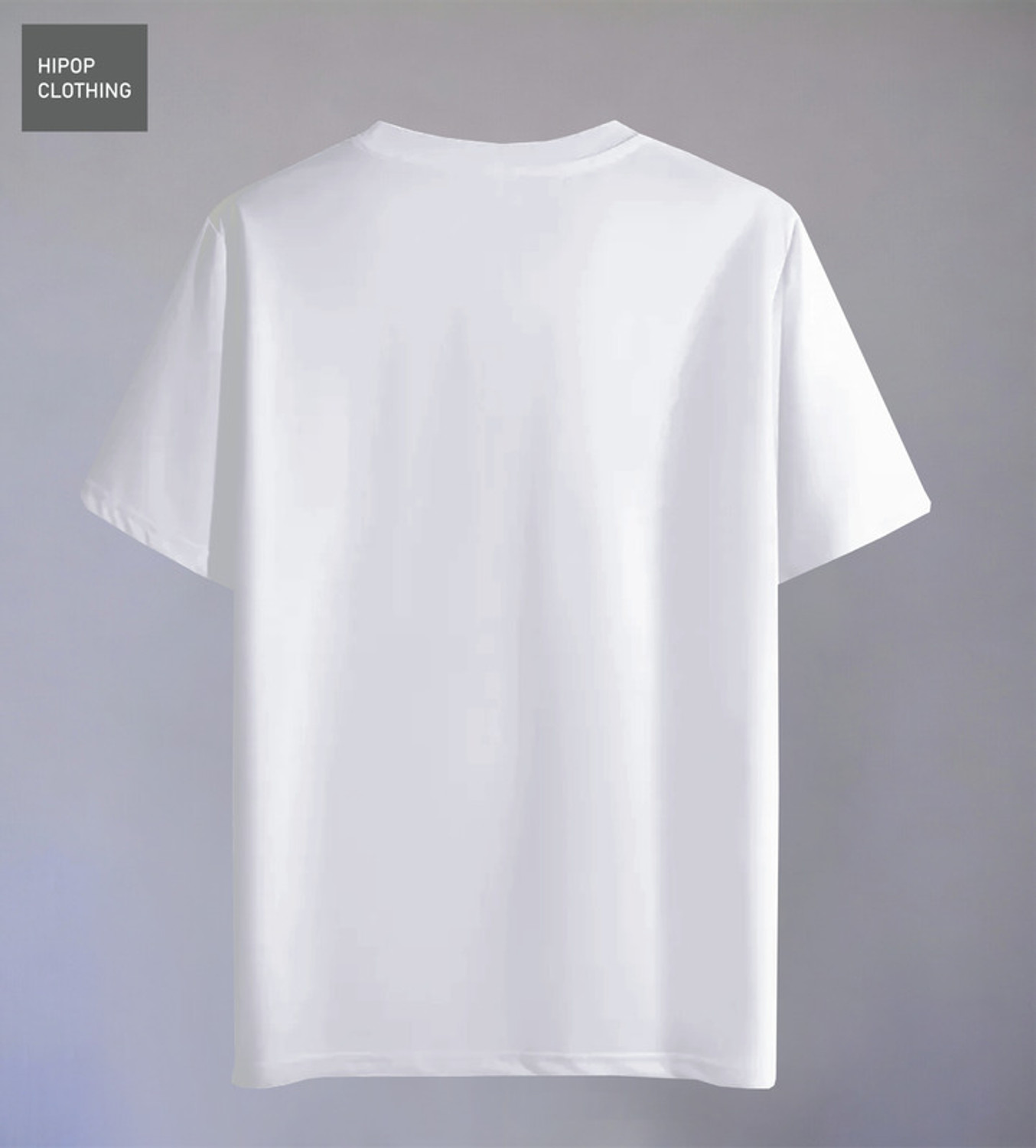 Image of HIPOP Printed Men Round Neck White T-Shirt