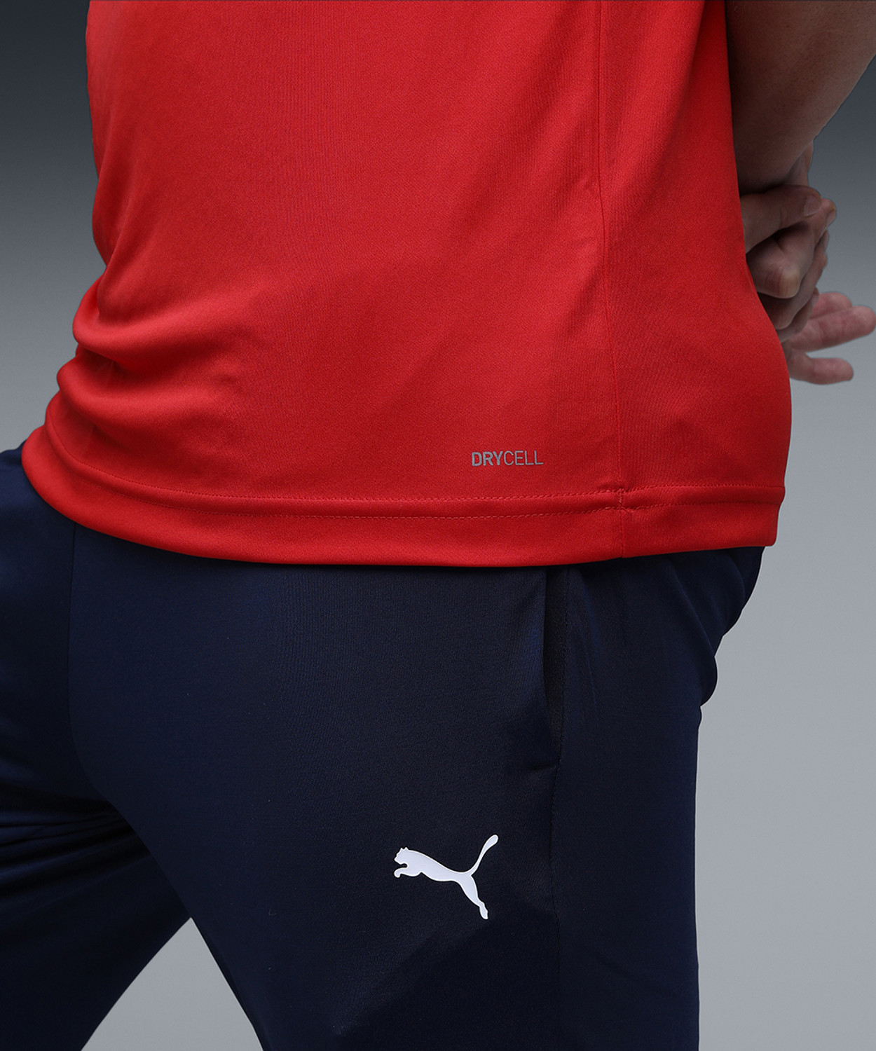 Image of PUMA Solid Men Crew Neck Red T-Shirt