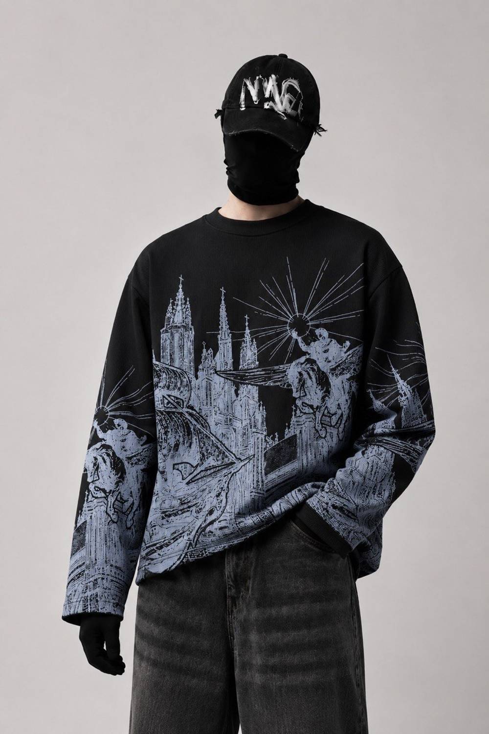 Eddicted Men Black Round Neck T-Shirt - Image 1