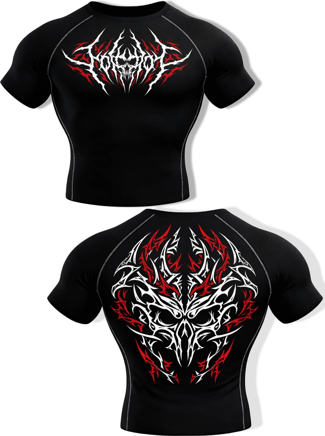 Wayup Black Round Neck Graphic Print T-Shirt - Image 2