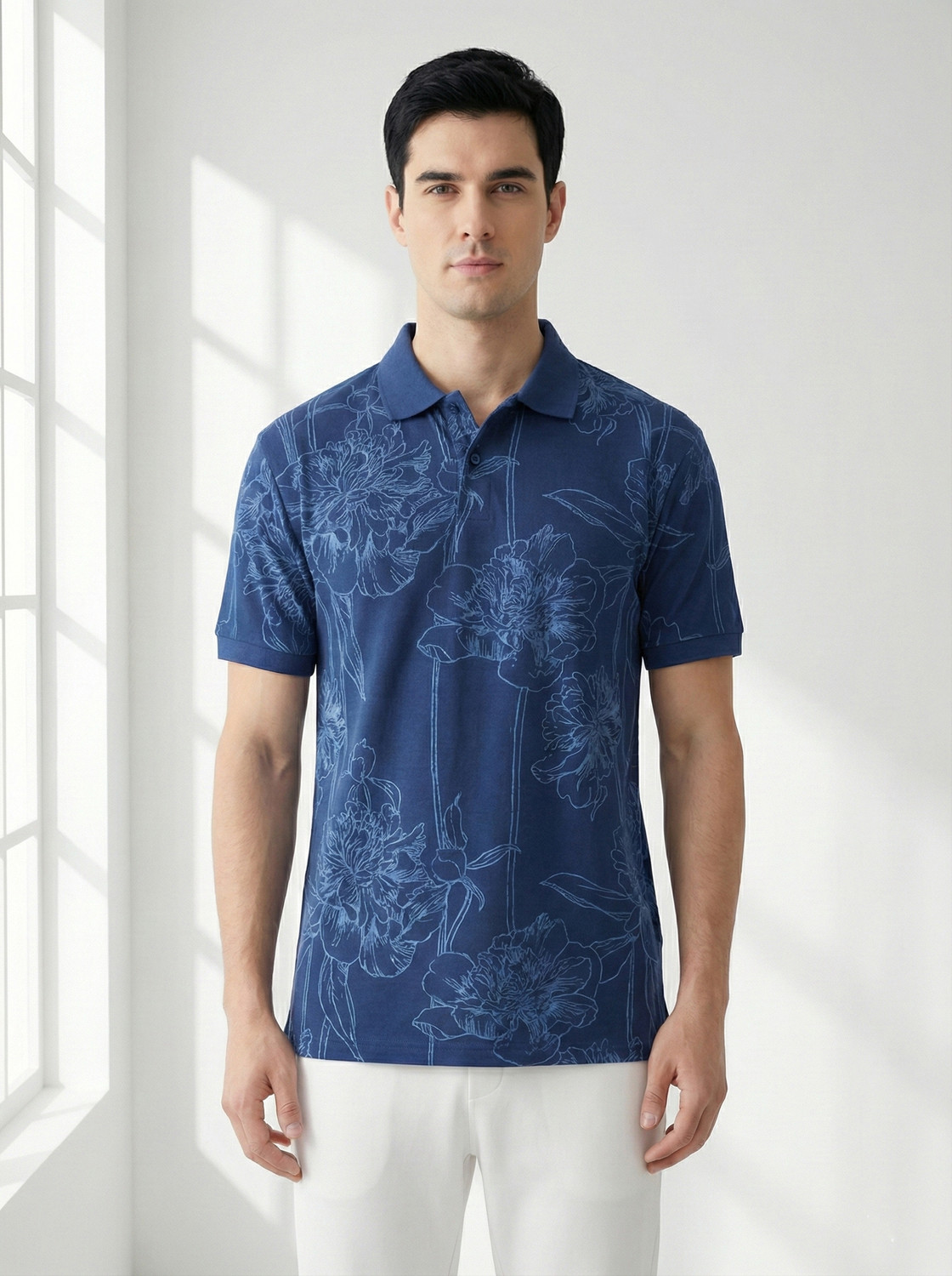 Image of Dollar Self Design Men Polo Neck Multicolor T-Shirt