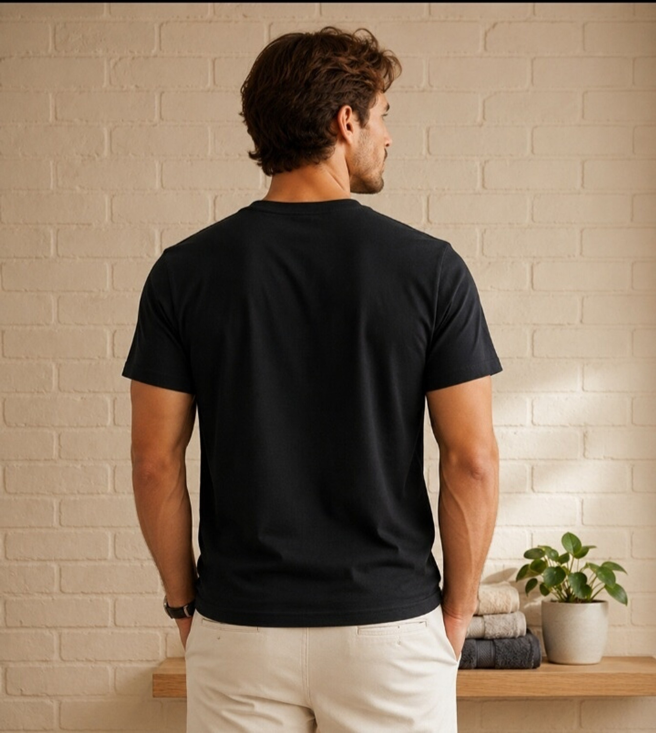 Image of MGAPPARELS Graphic Print Men Round Neck Black, Blue, White T-Shirt