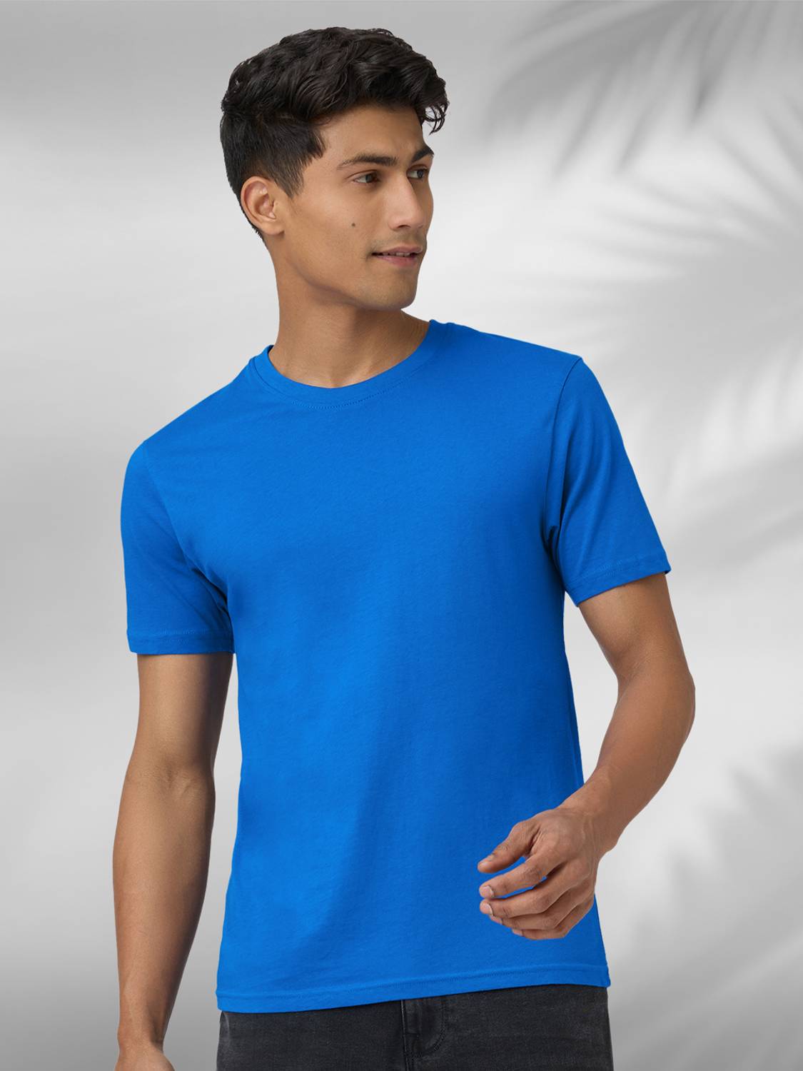 XYXX Solid Men Round Neck Blue T-Shirt - Buy XYXX Solid Men Round