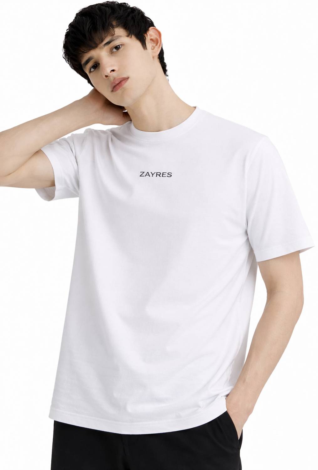 verettasounds ホワイトTシャツ Sサイズ ZAYRES Typography Men Crew Neck White T-Shirt - Buy ZAYRES