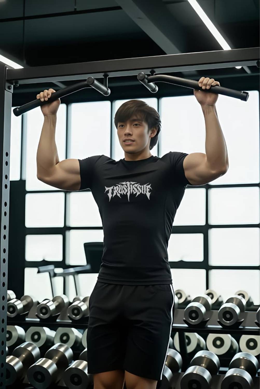 FURRR Printed Men Round Neck Black T-Shirt - Image 4