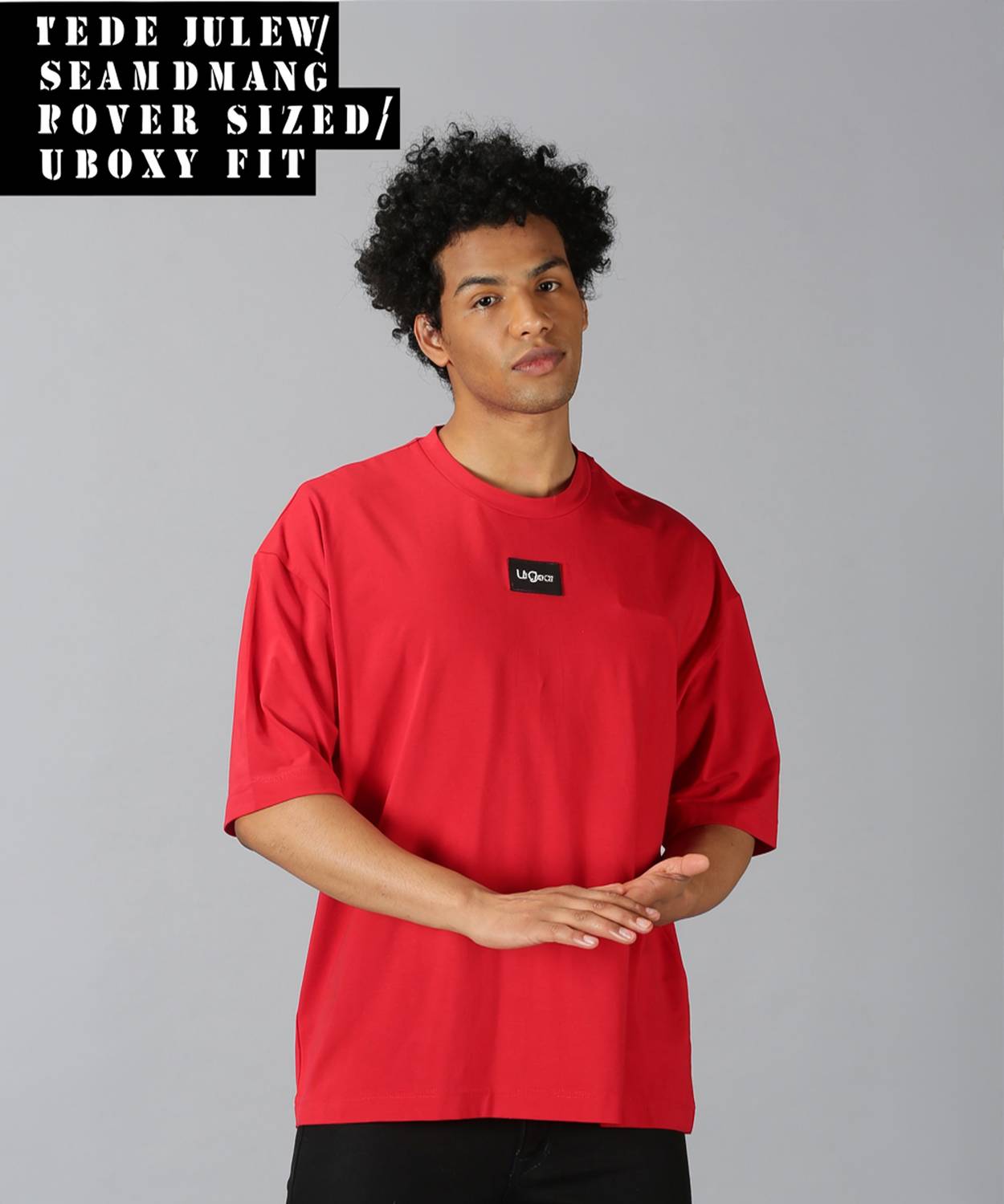 UrGear Men Solid Round Neck Pure Cotton Red T-Shirt