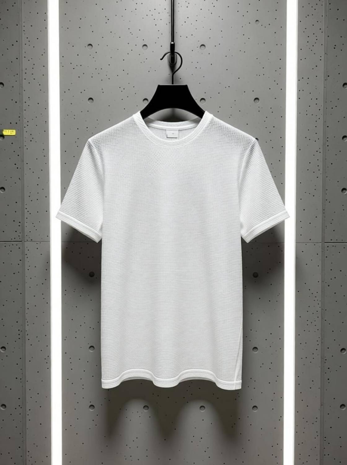 TQI Men White Round Neck T-Shirt - Image 4