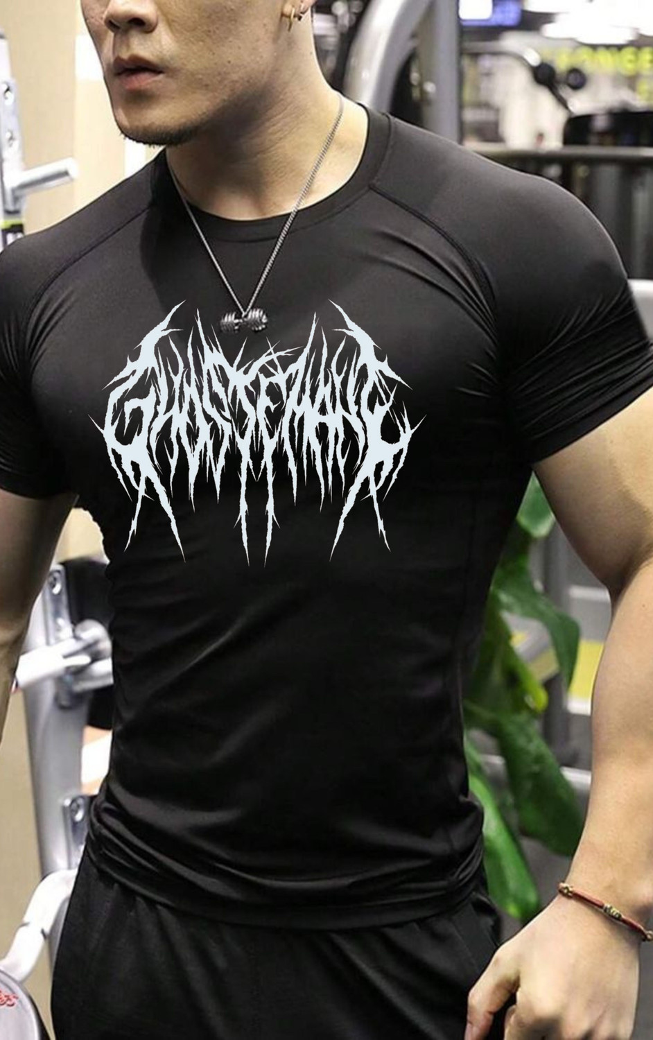 Image of Styles Edict Printed Men Round Neck Black T-Shirt