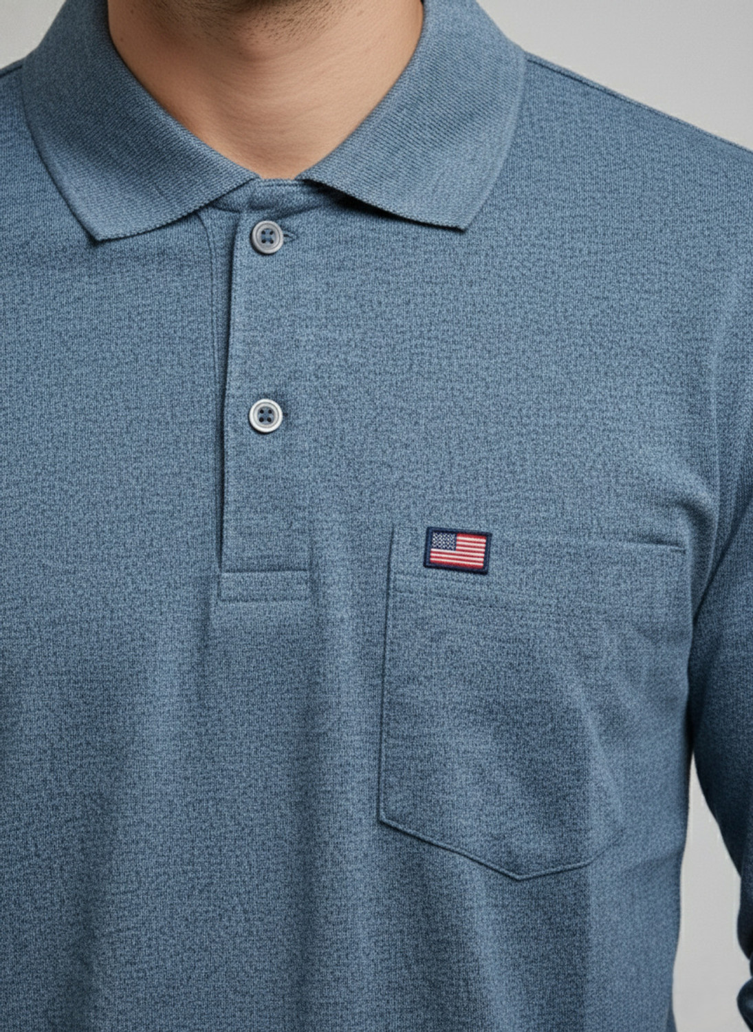 Image of SAND PIPER Solid Men Polo Neck Blue T-Shirt