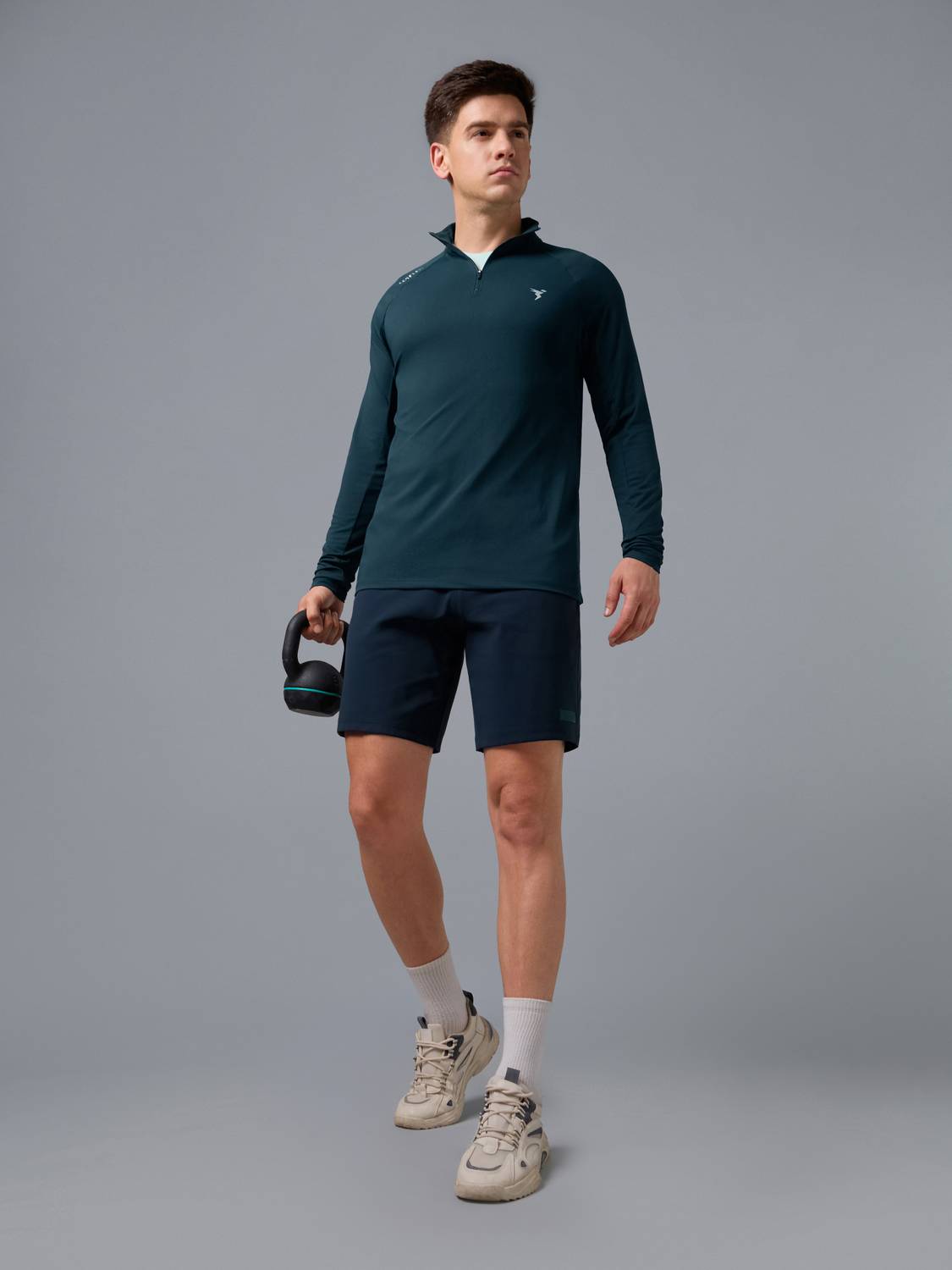 TECHNOSPORT Men High Neck Green T-Shirt - Image 4