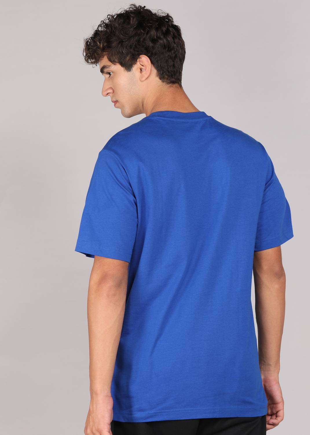 ADIDAS Solid Men Round Neck Blue T-Shirt - Buy ADIDAS Solid Men