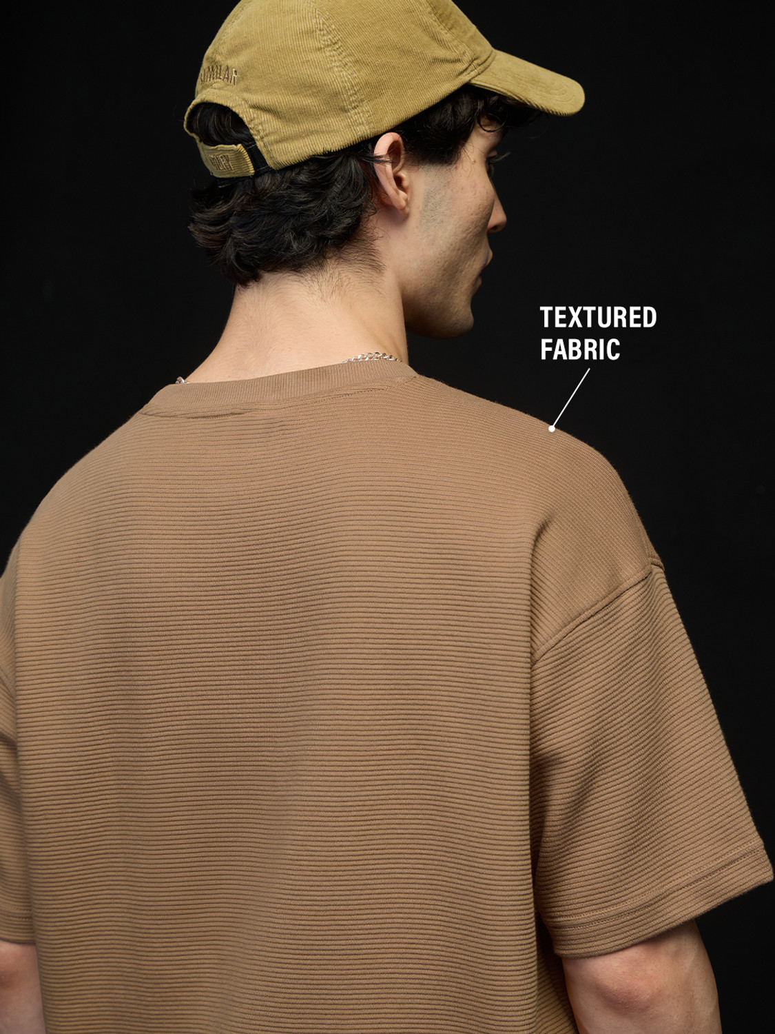 Image of The Souled Store Cartoon Men Round Neck Brown T-Shirt