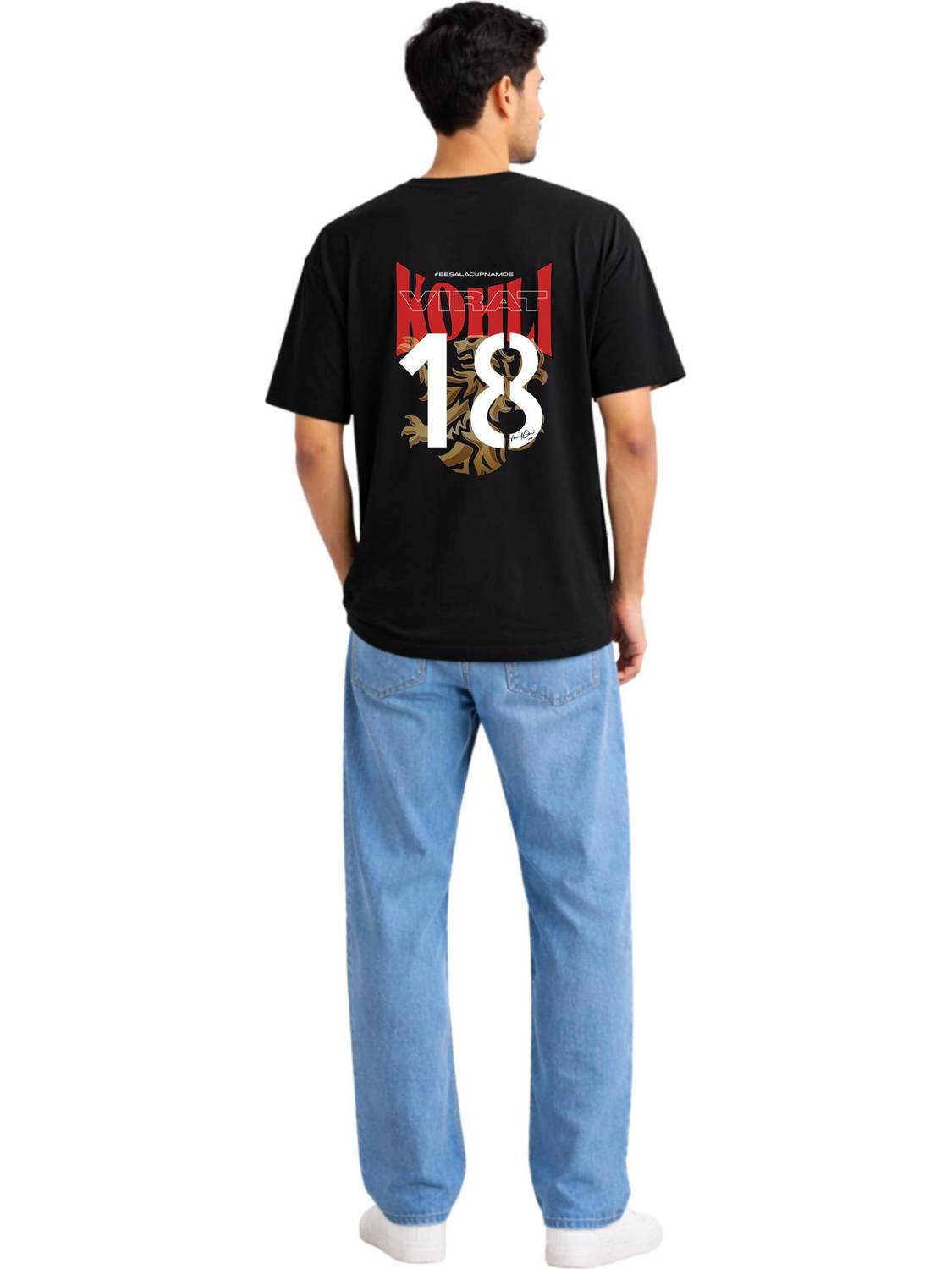 BluRebl Graphic Print, Typography Men Round Neck Black T-Shirt
