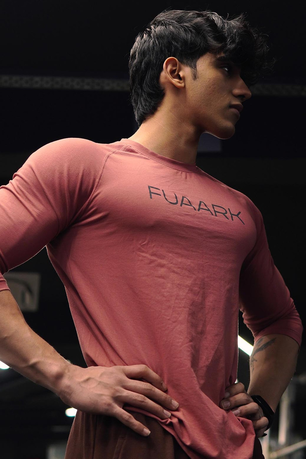 Image of FuaarK Printed Men Round Neck Green T-Shirt