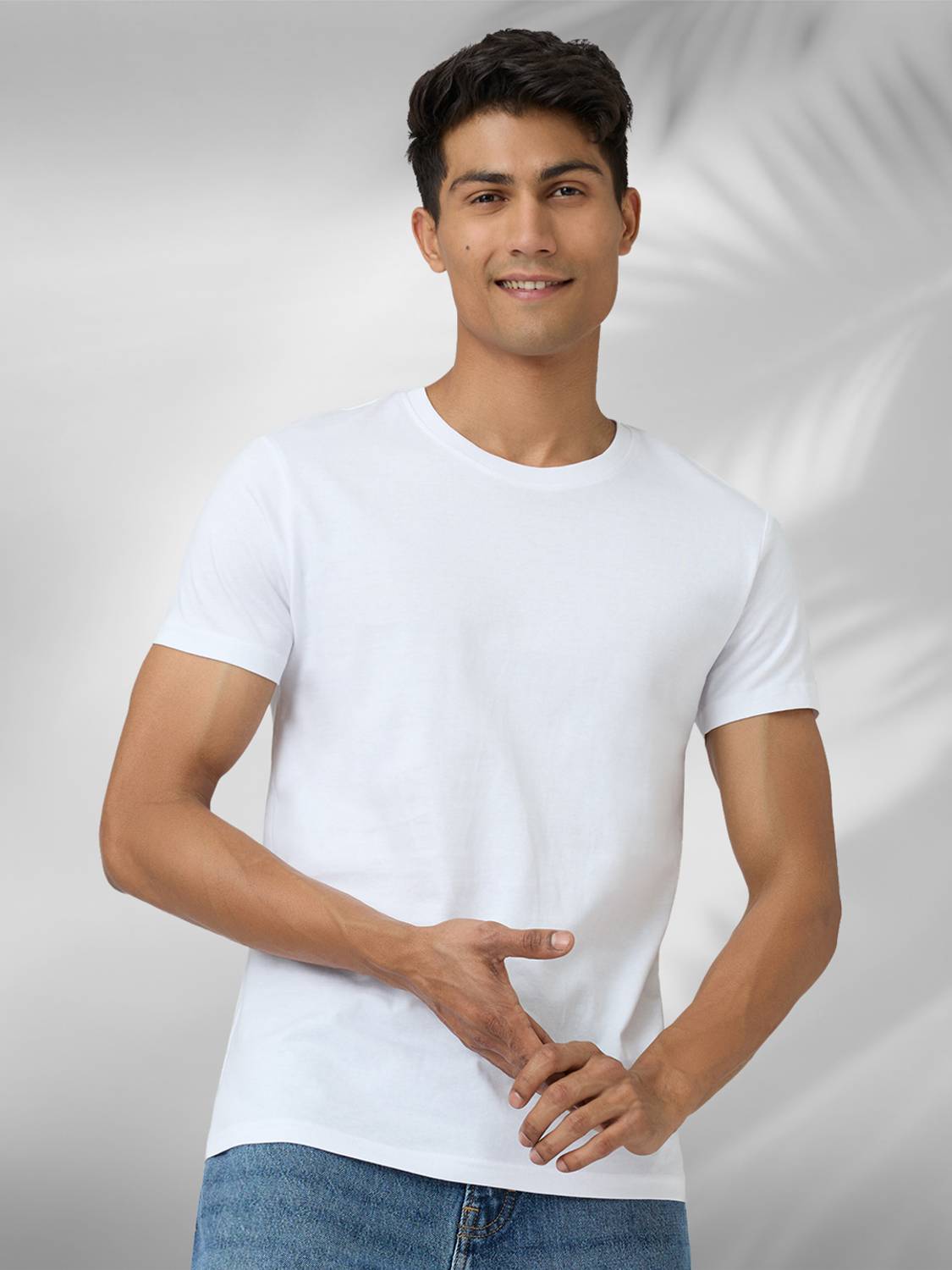 XYXX Solid Men Round Neck White T-Shirt - Buy XYXX Solid Men Round
