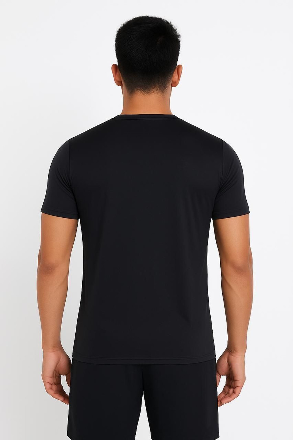 Image of SwiftStyle Printed Men Round Neck Black, Blue T-Shirt