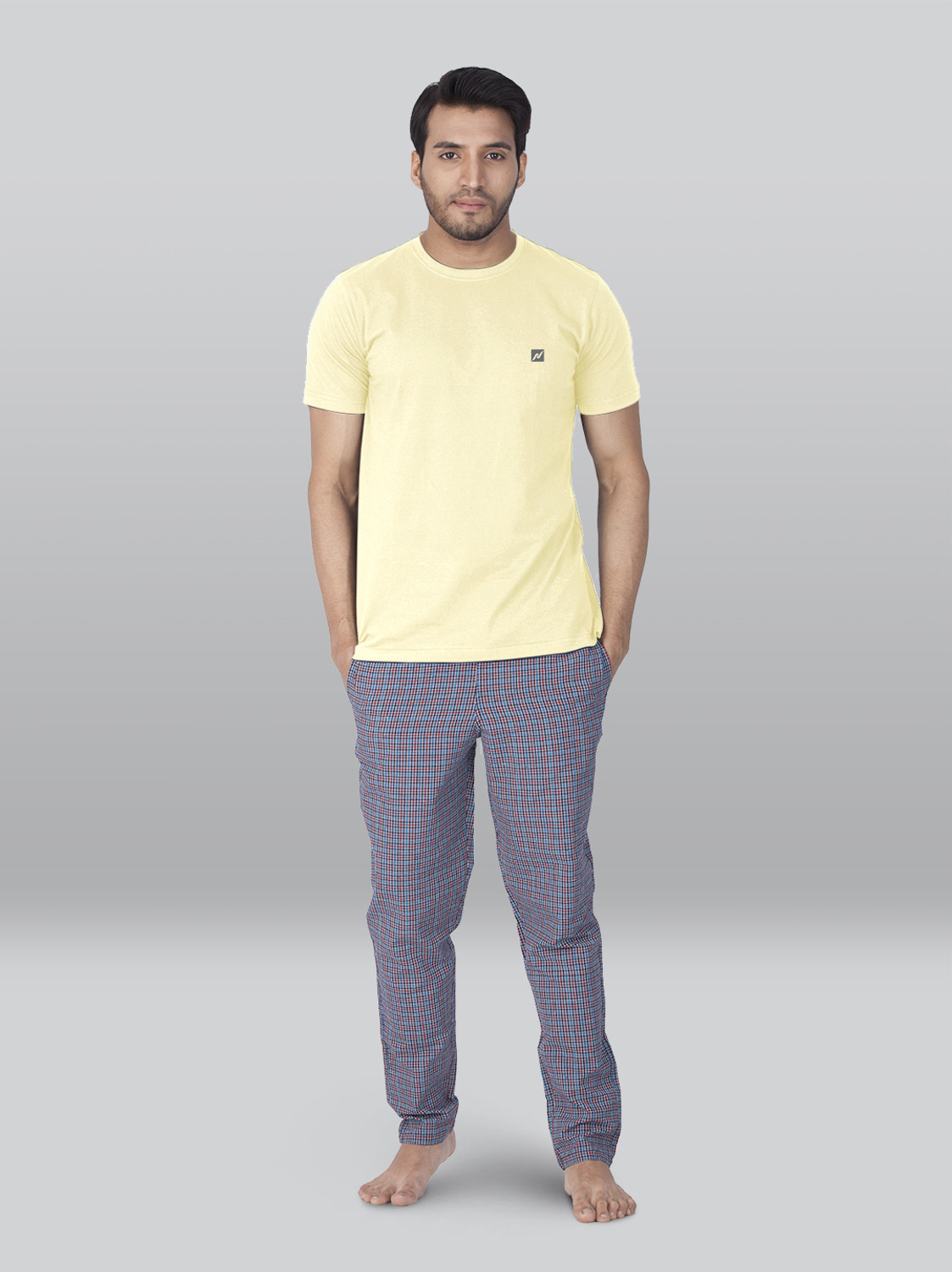 Image of Lux Nitro Solid Men Round Neck Multicolor T-Shirt