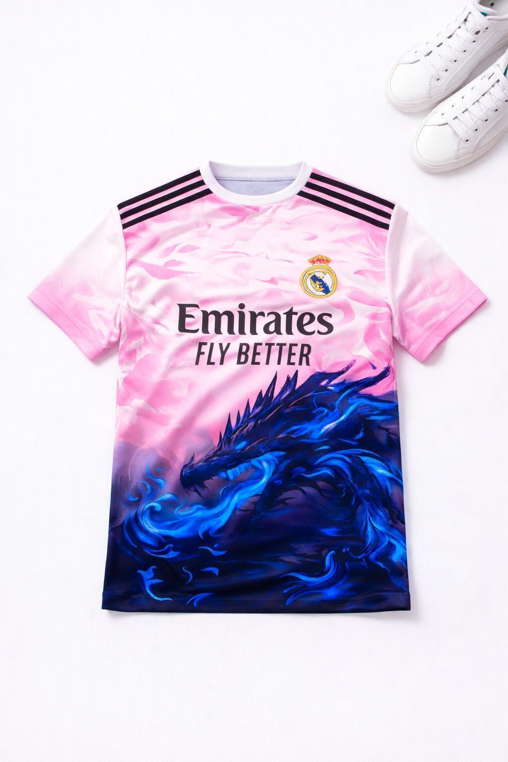 Image of ONE 7 Printed Men Round Neck Pink T-Shirt