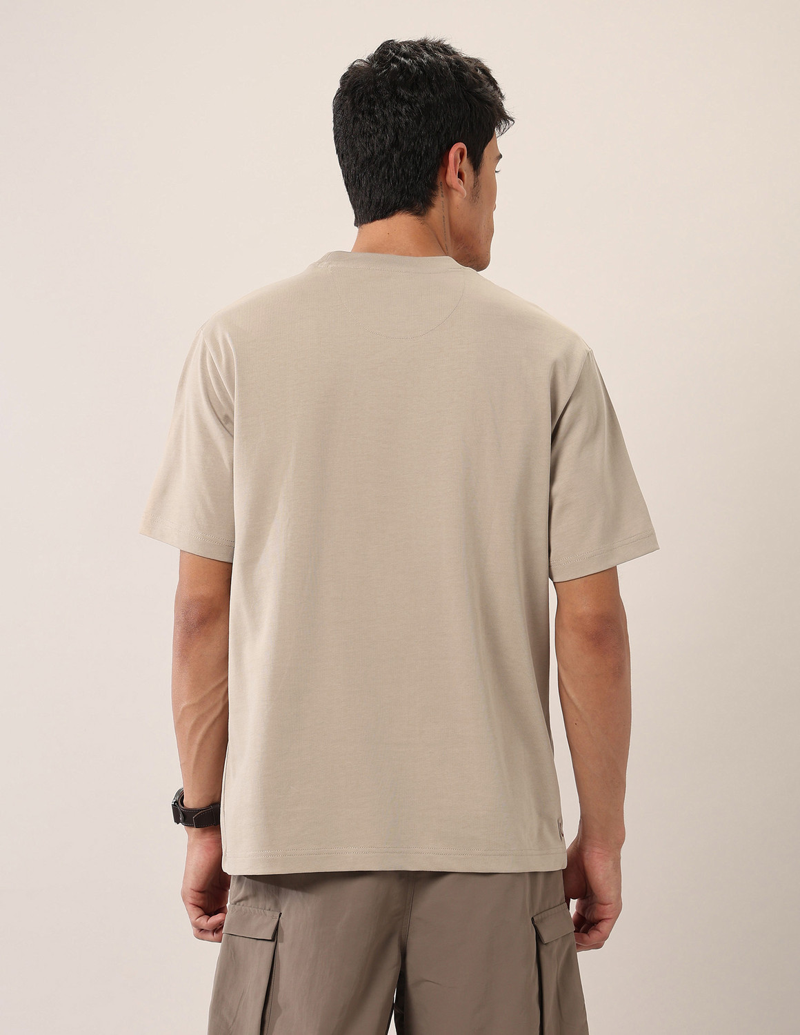 Image of U.S. Polo Assn. Denim Co. Solid Men Crew Neck White T-Shirt