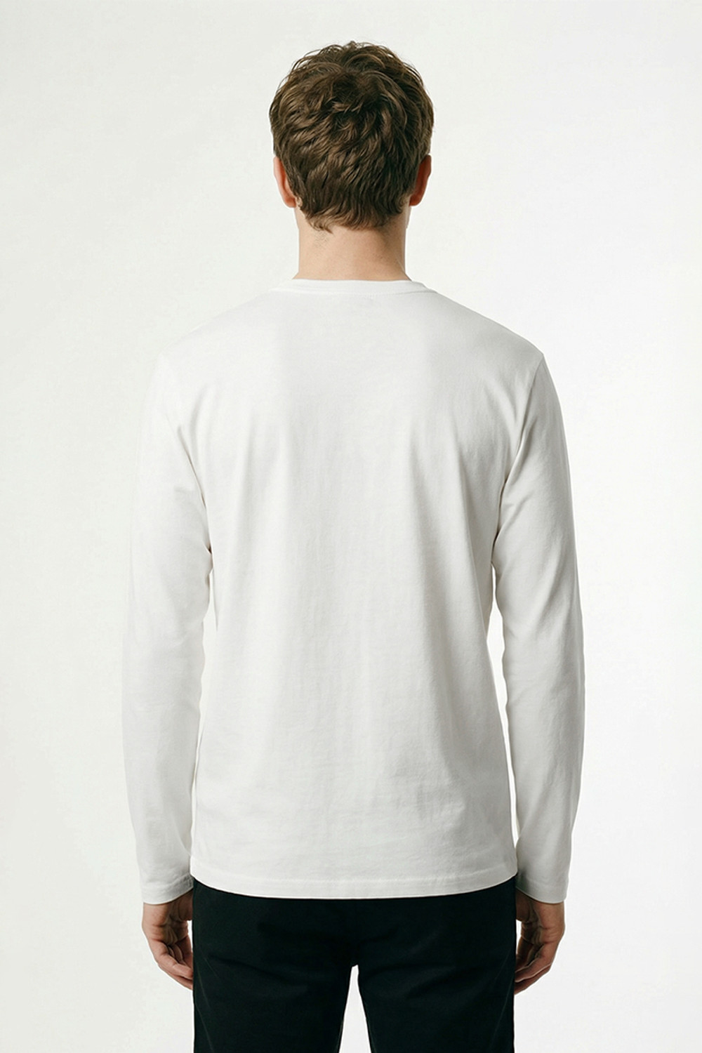 Image of Snitch Solid Men Henley Neck White T-Shirt