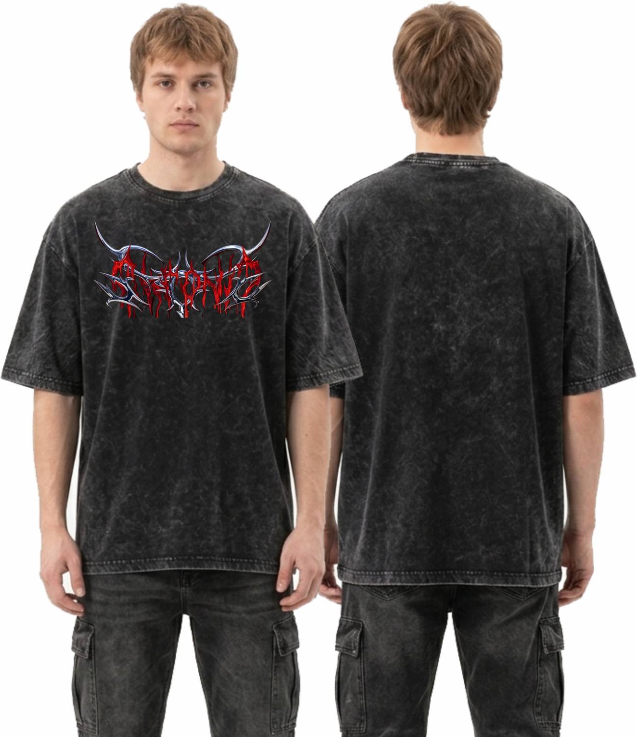 DIGI DRAPE Black Men Round Neck T-Shirt - Image 4