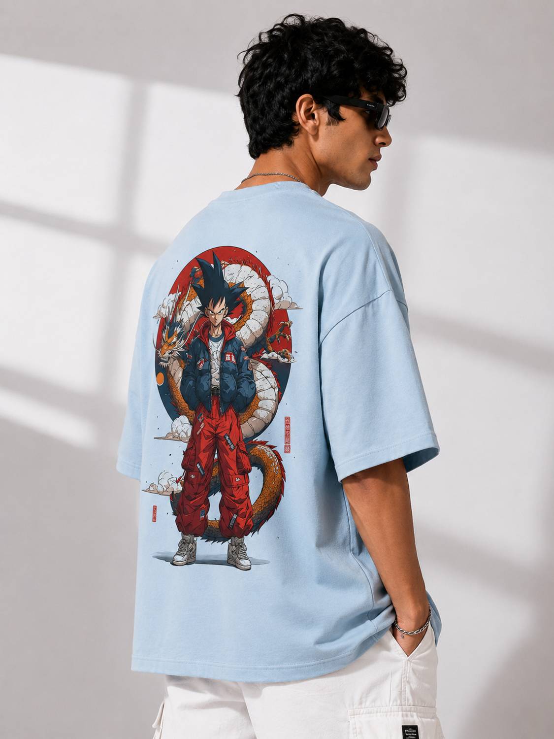 Garmentch Men Light Blue T-Shirt - Image 3