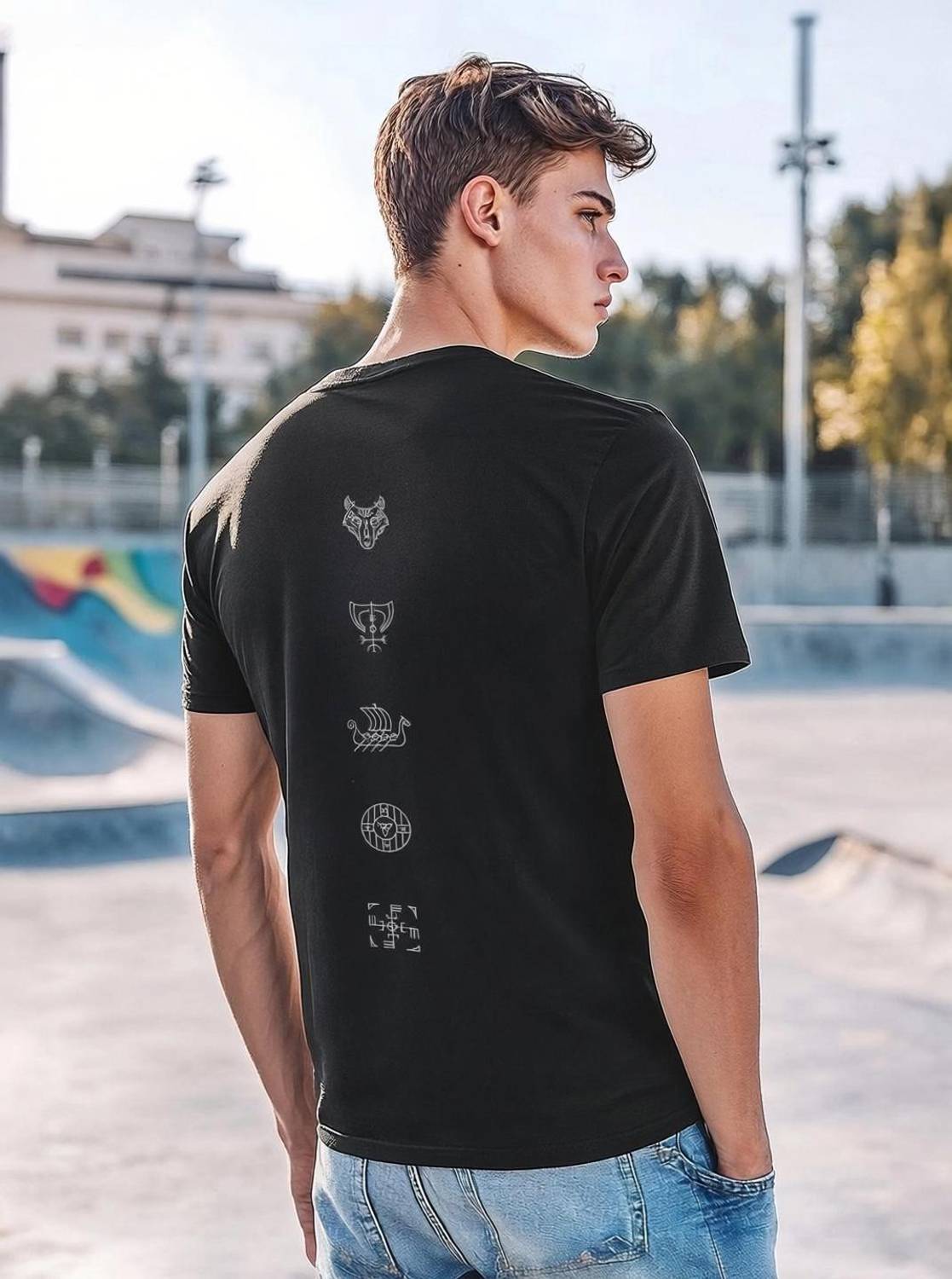 BEWAKOOF Black Men Round Neck T-Shirt - Image 1