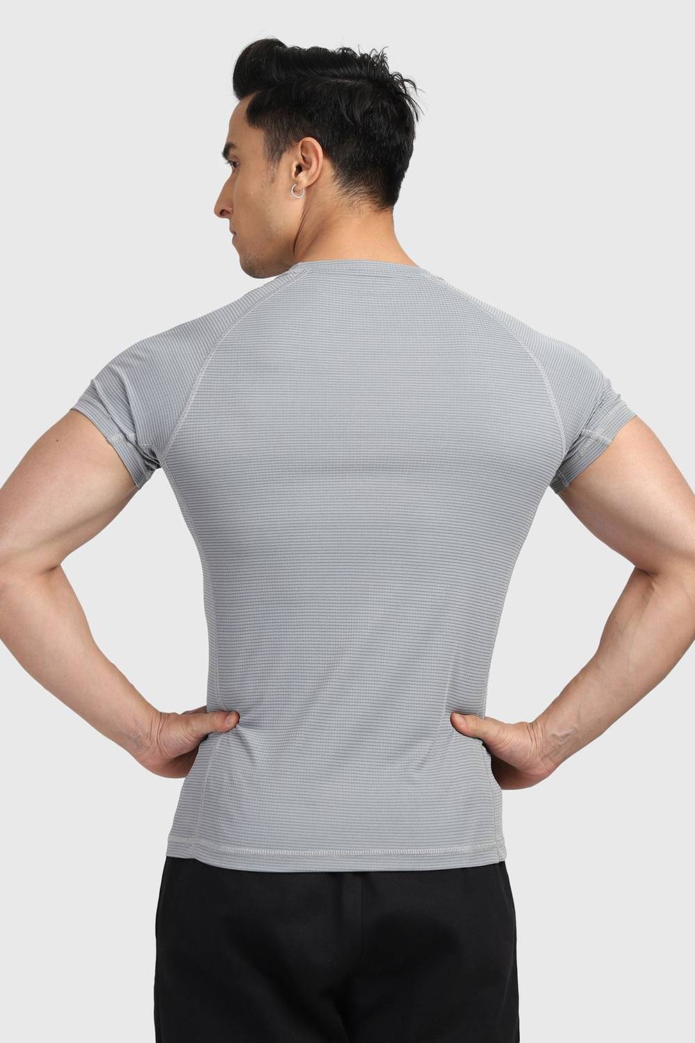FuaarK Typography Men Grey T-Shirt - Image 2