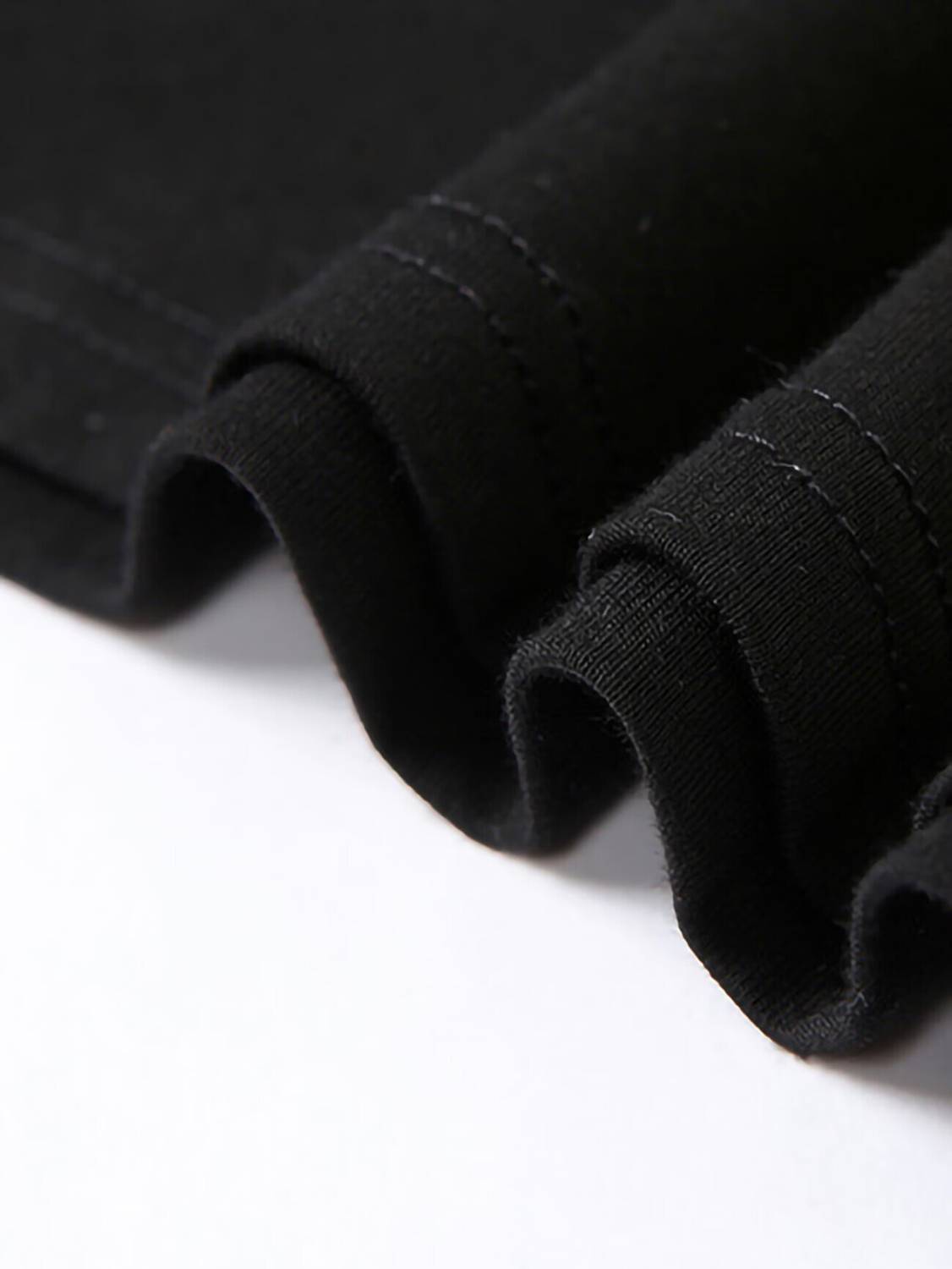 ShahaClothing Typography Black T-Shirt - Image 4